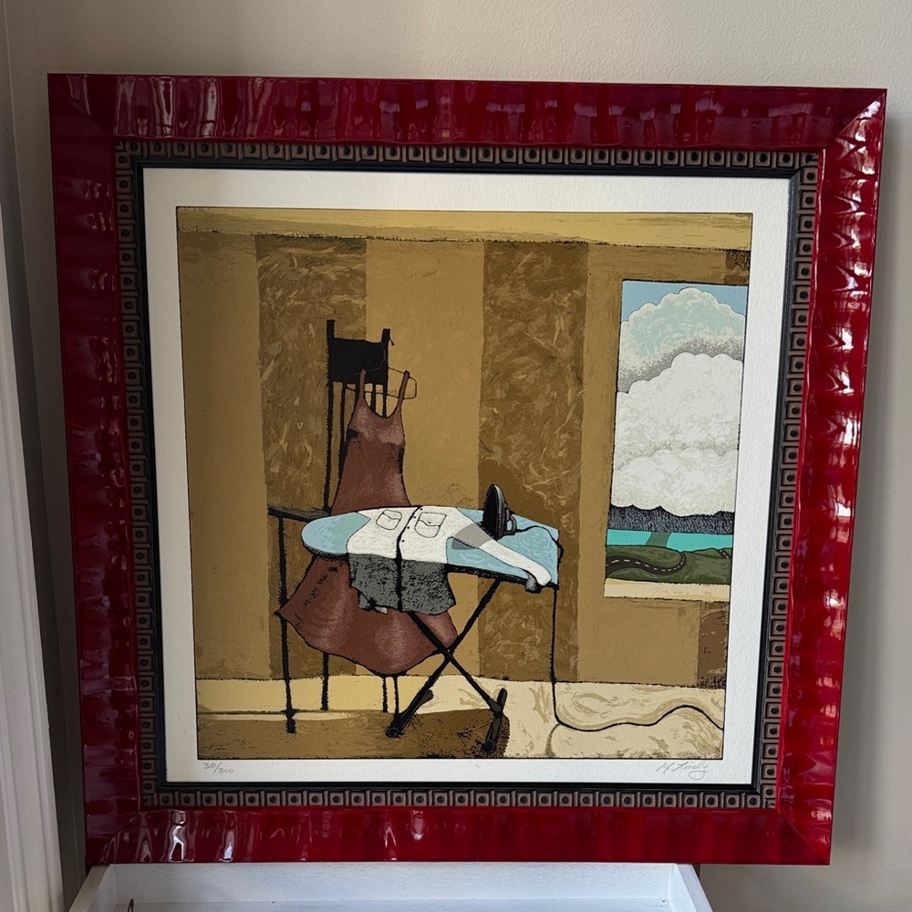 MATT LIVELY Modern Still Life with Red Frame